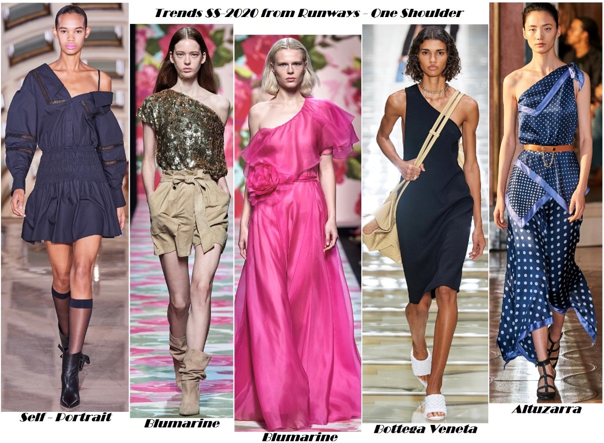 6 one shoulder tops