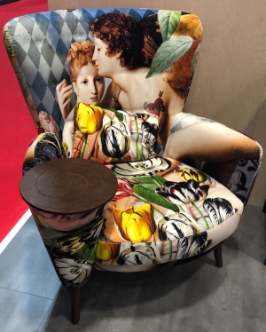 Art as furniture upholstery