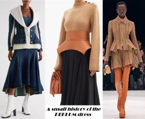 A small history of the PEPLUM/BASQUE DRESS