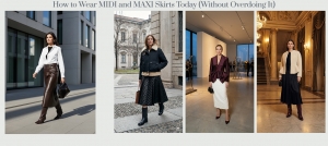 How to Wear MIDI and MAXI Skirts Today (Without Overdoing It)