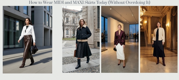 Stilizziamo d'inverno le gonne MIDI e MAXI