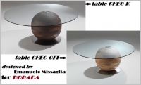 Design Objects - The dining tables GHEO (2013) by Emanuele Missaglia